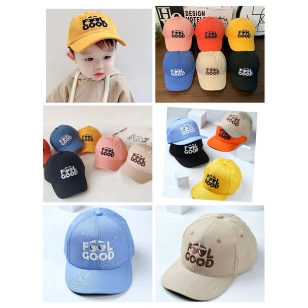 topi anak usia 2-10 tahun topi anak bordir fool good topi foolgood