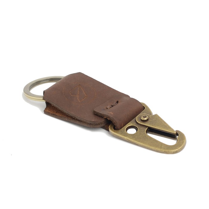 GANTUNGAN KUNCI KULIT SAPI CRAZYHORSE - LEATHER KEYCHAIN COKLAT