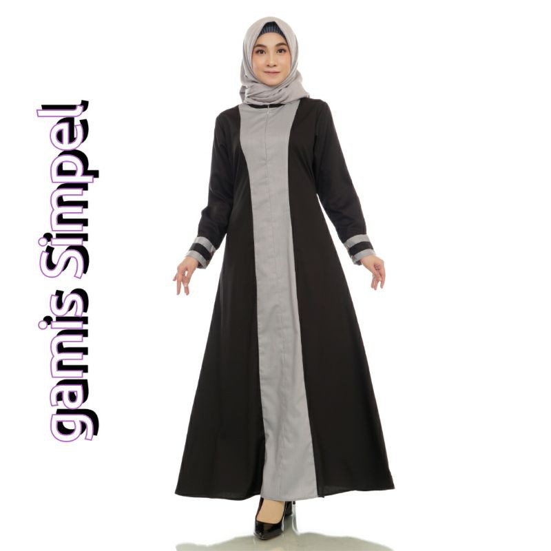 GAMIS KATUN/ DRESS SIMPEL/GAMIS HITAM