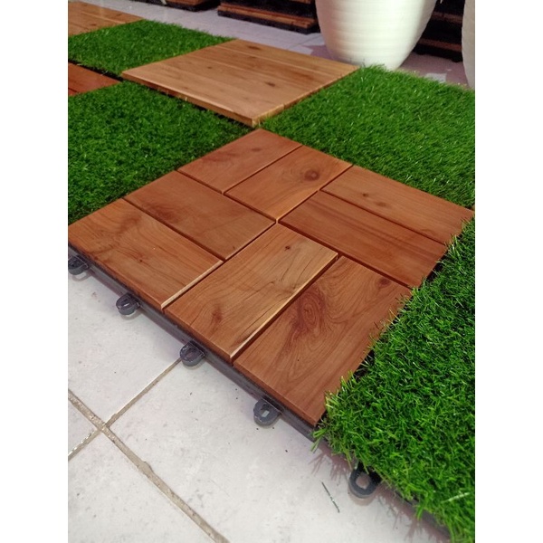 Parket kayu.Ubin lantai kayu.dekingtile.GENIUS LANTAI