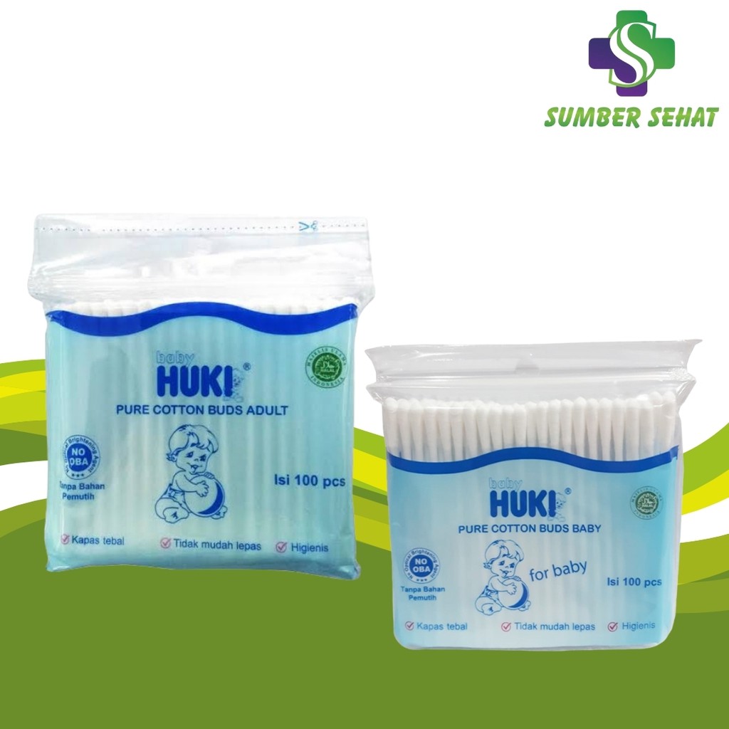 COTTON BUD HUKI 100 PCS