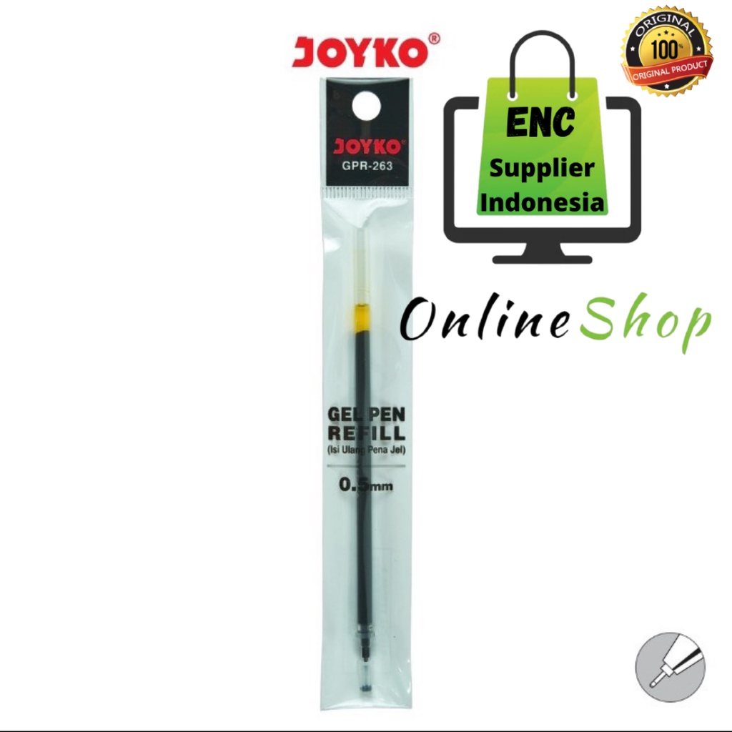 

joyko 6 buah GPR-263 gel pen refill 0.5mm gpr 263 tinta isi ulang pena 0.5 mm gpr263 per 6 pcs - enc.sup