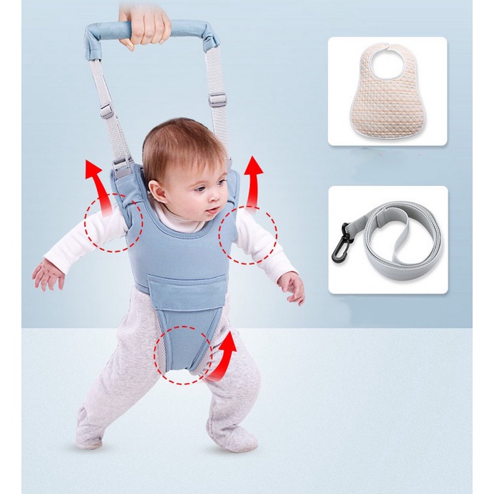 MOGYMOGY HL0242 Alat Bantu Belajar Jalan Bayi Dengan Sabuk Pengaman Baby Prewalker Walking Assistant