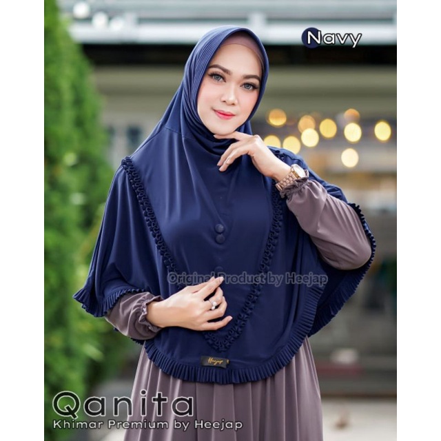 Heejap Qanita Premium | Khimar instan by Heejap