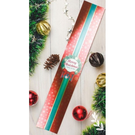

Paper belt - Pita Natal BLC Vertikal Red Pearl