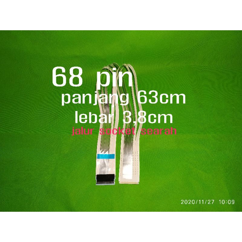 Kabel data flexible fleksibel LVDS 68 jalur pin panjang 63cm AWM 20861 original