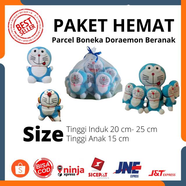 BONEKA DORAEMON BERANAK /MURAH / LUCU / HADIAH BONEKA / DORAEMON