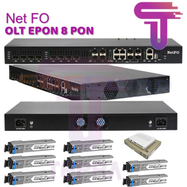 OLT EPON 8 PON 8 SFP 4GE Lan + SFP PX20+++ 7dBm| OLT 8PON 8SFP 4GE