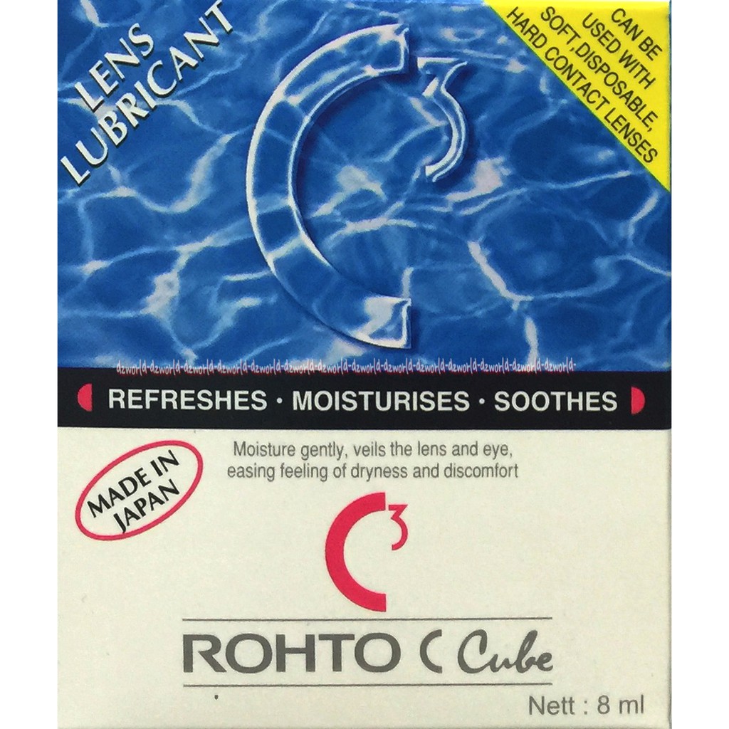 Rohto C Cube Larutan Cairan Mata Lensa Kontak Soft Lens 8ml