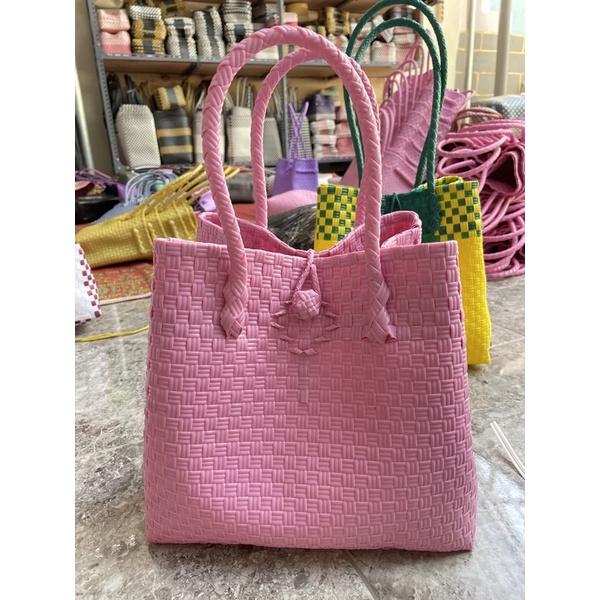 Tote Bag Babby Pink Tali Jinjing / Tas Wanita Trend Terkini Majid Tas Handmade [READY STOK]