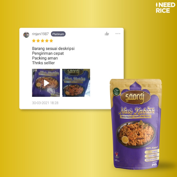 

01F1S Sooraj Nasi Kabsah 240Gr Fsfs201