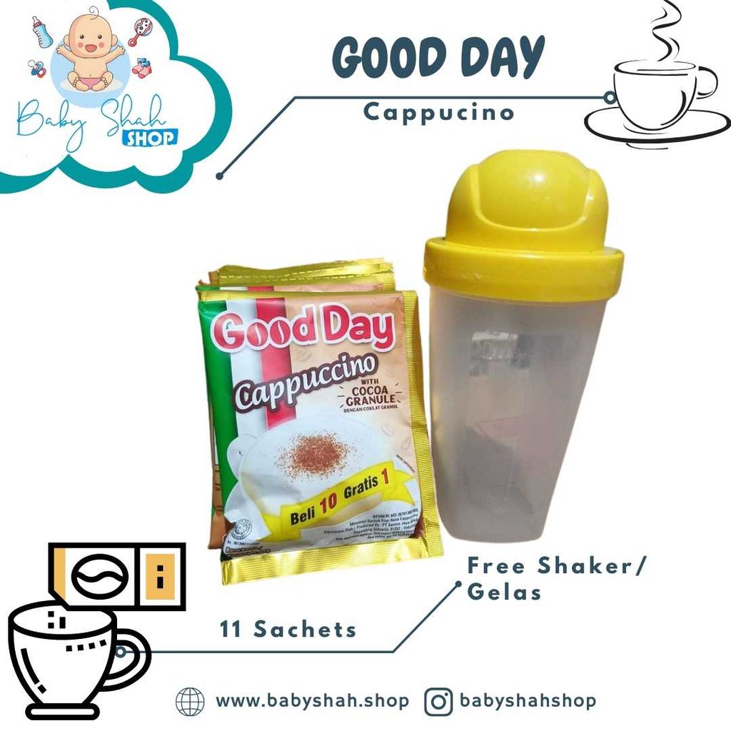 Good Day Cappucino Free Shaker/Gelas