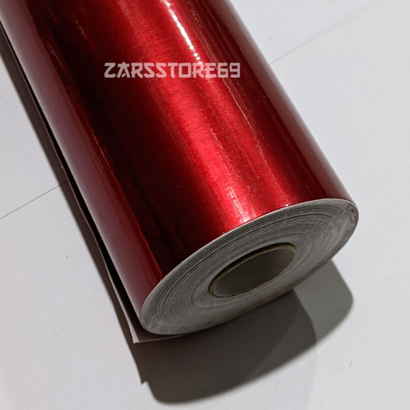 stiker skotlet merah maroon metalic glossy - stiker scotlite