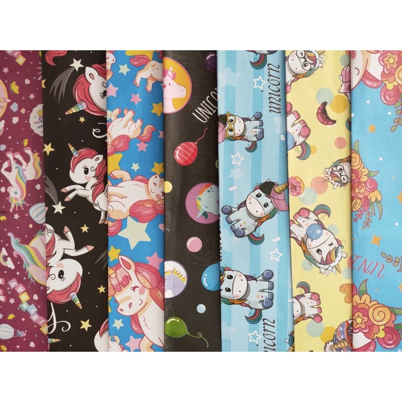 

Kertas kado motif Unicorn ukuran 50x55cm, Merk J&J , harga adalah untuk 10pc