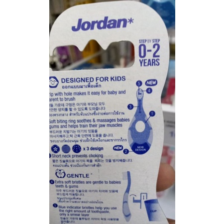 Jordan Oral Care Kids Step 1 Ekstra Soft - Sikat Gigi Bayi dan Anak