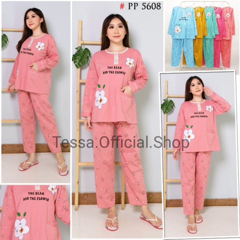 COD Baju Tidur PP Standar Tessa / Piyama Panjang Tessa Baju Tidur Tessa Termurah