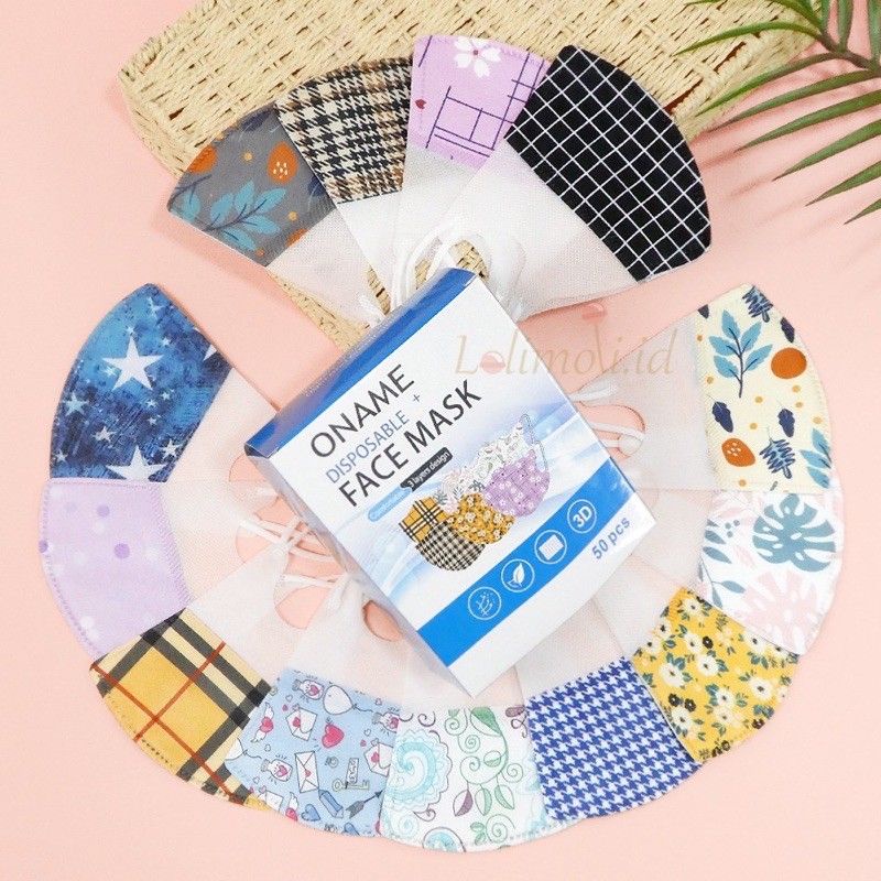 MASKER DUCKBILL MIX MOTIF ISI 50 / DUCKBILL DEWASA MOTIF