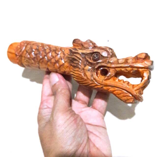 DEDER BUAT GAGANG GOLOK KAYU RAJA AYATHIS UKIR NAGA
