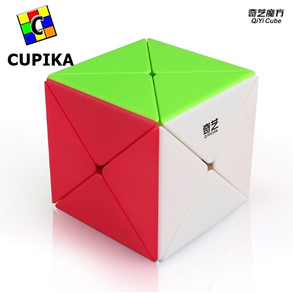 Rubik 3x3 QiYI Dino X Cube Stickerless Qi Yi Dino Cube X Cube Original