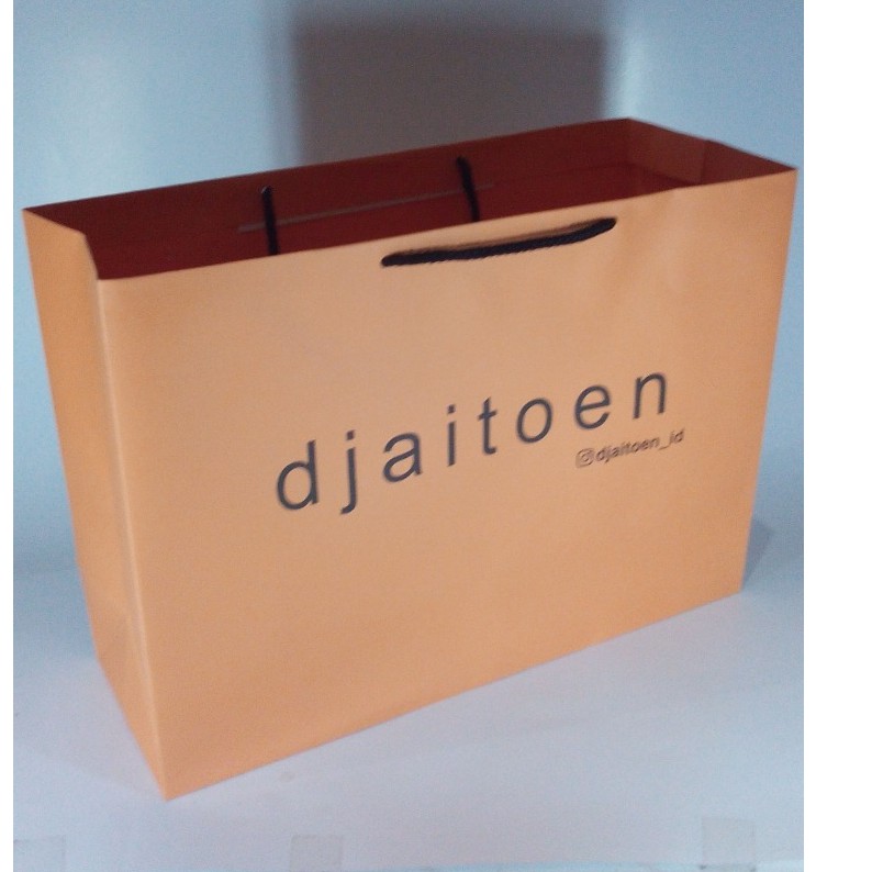 

paperbag warna UkP40 L10 T30 cm, Sablon 1 sisi 1 warna, tas kertas, butik, souvenir, skincare