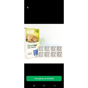 Obat Cacing Drontal Cat 1tablet