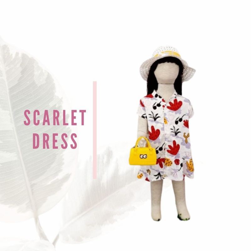 Dress rayon balita scarlet dress