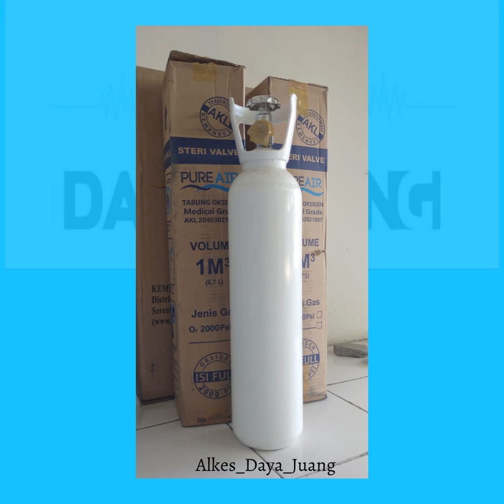 Set Tabung Oksigen Medis 1 m kubik