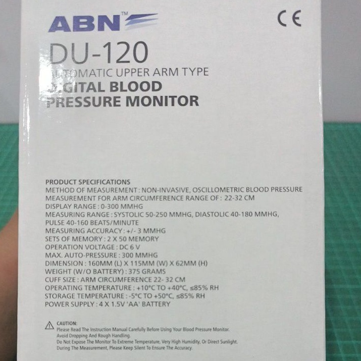 Tensimeter Digital ABN DU120 Blood Pressure Monitor