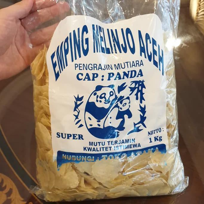 

Dijual Emping Melinjo Aceh Mentah Cap Panda 1 Kg (Kualitas Bagus) Terlaris