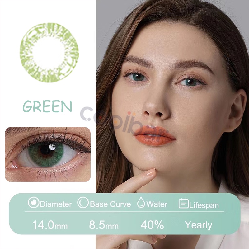 Coolbar 1 Pasang Lensa Kontak Warna Diameter 14.2 MM/Softlens Matasoftlens Mata Korea