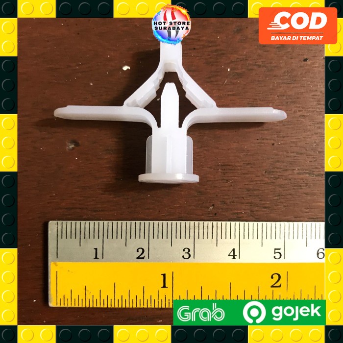 Pengunci Skrup Sekrup Gypsum Gipsum Butterfly Anchor Nylon Toggle Butterfly Isi 100pcs