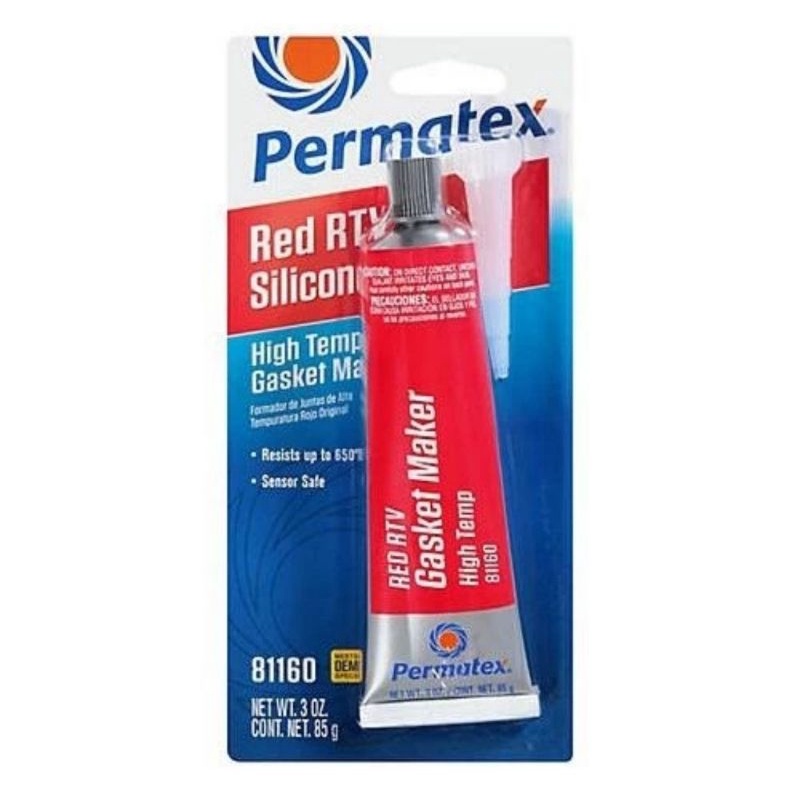 PERMATEX HIGH TEMP RED RTV SILICONE GASKET MAKER / LEM RED SILICONE PERMATEX / SILICONE MERAH