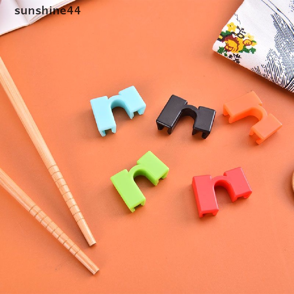 Sunshine 5PCS / Set Alat Bantu Potong Sumpit Reusable Untuk Pemula