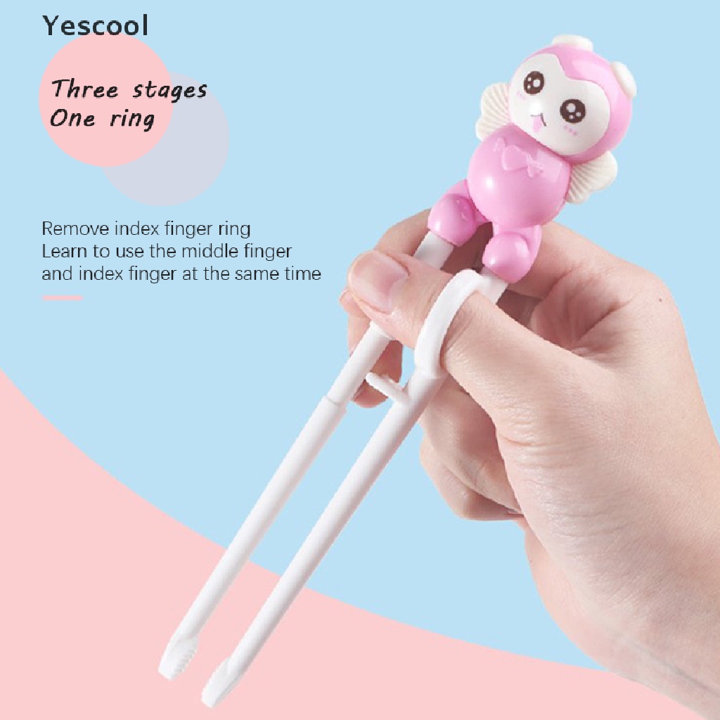 Yescool ABS Children's Practice Chopsticks Correct Creative Cartoon Learning Chopsticks .