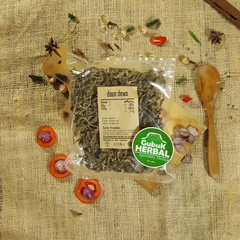 

DAUN DEWA / SAMSIT KERING 250 GRAM - Gynura Divaricata - MURNI - JSR - REMPAH - PREMIUM QUALITY