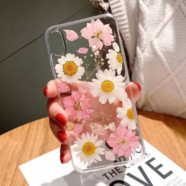 Case / Casing / Softcase Iphone Motif Bunga Kering
