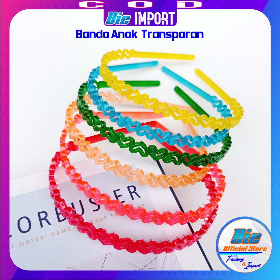 Bando Anak Transparan Karakter Impor Best Seller