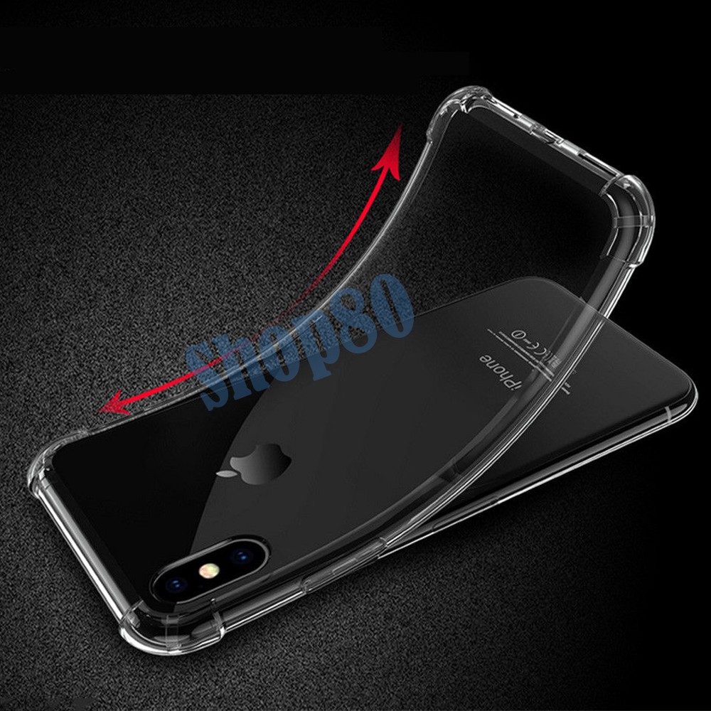 Anti Crack iPhone 11 12 Mini Pro X XS Max XR 7 8 Plus Soft Case Shock Transparan Casing Bening