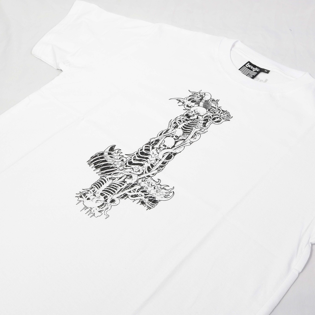 Heretic - T-Shirt - Pile of Skull White