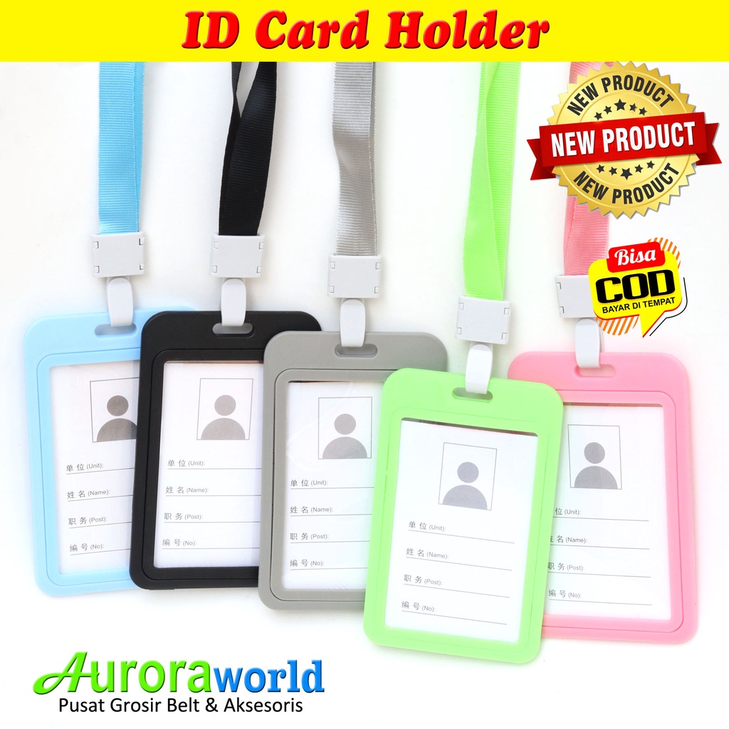 COD card holder / name tag holder / gantungan kartu / ID card kulit