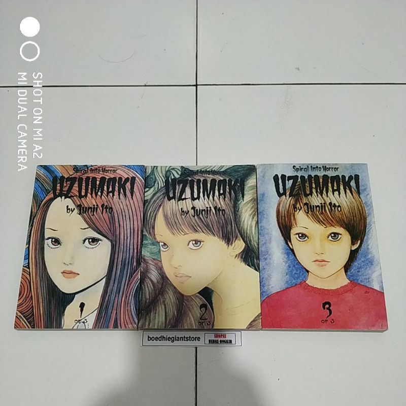 komik Uzumaki 1-3 tamat, kolpri no coret