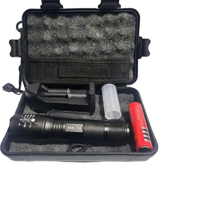 ➲ PAKET FULSET SENTER XM-L2 8000LUMENS / SENTER LED TACTICAL CREE XM-L2 ➨