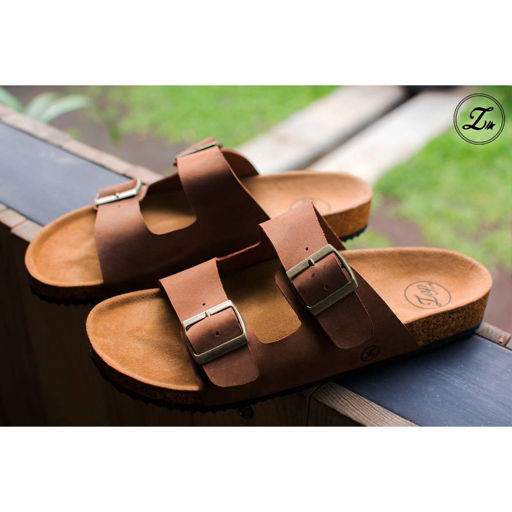 COZY Tan |ManNeedMe x Zapato| KULIT ASLI ORIGINAL Sandal Jepit Pria Casual