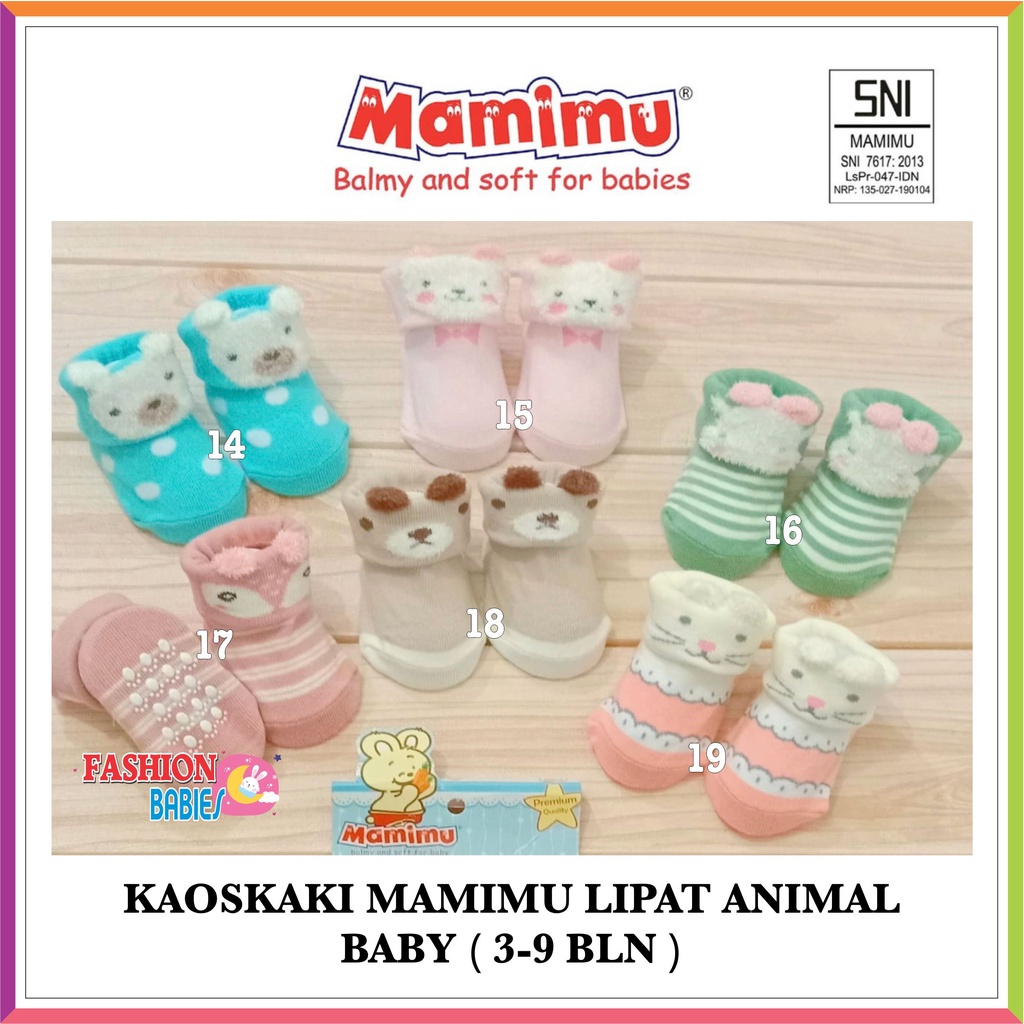 ❤ FashionBabies ❤ MAMIMU KAOSKAKI LIPAT ANTI SELIP 3-9 BLN /  KAOS KAKI NEWBORN PREMIUM TEBAL