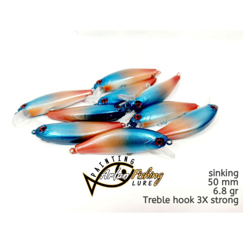 Umpan Casting Minnow Ultralight mirip Hinomiya Agile dan Senses Savior