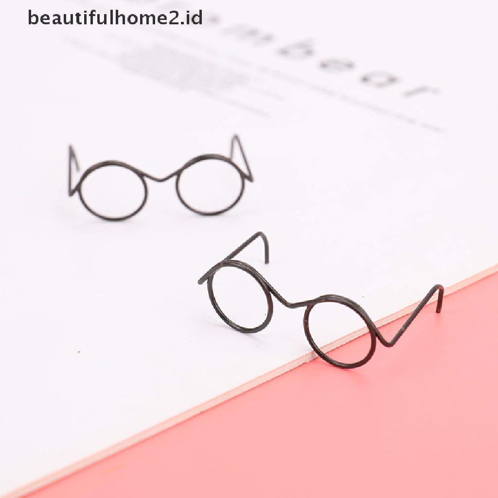 (Beautifulhome2) Buku Literatur Bahasa MandarinId Kacamata Frame Bulat Tanpa Lensa Gaya Retro Untuk Priawanita