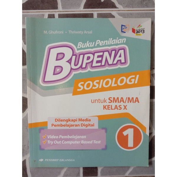 

BUKU PENILAIAN BUPENA SOSIOLOGI SMA KELAS 10 PENERBIT ERLANGGA (KURIKULUM 2013)