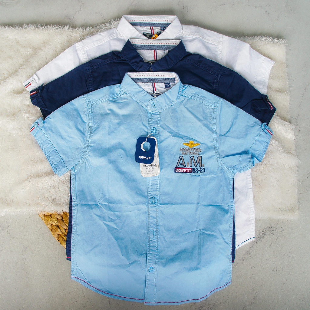 TSNO.7G Kemeja Anak Tangan Pendek Laki - Laki CL81004