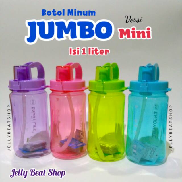 Botol Minum Jumbo 1 liter 1liter 1L Besar Mirip Herbalife
