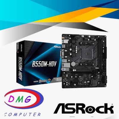 ASRock B550M-HDV (AM4, AMD Promontory B550, DDR4, USB3.2, SATA3)